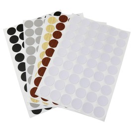 Haidong Screw Hole Stickers Self-Adhesive Screw Hole Stickers 5 Colors Screw Cover Stickers Furniture Stickers for Wardrobes, Kitchens, Bookcases, etc. -5PCS