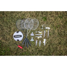 Triumph Sports unisex adult Advanced badminton sets, Triumph Advanced Volleyball/Badminton Set, One Size US