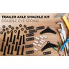 VIRTIONZ Trailer Tandem Axle Shackle kit for Double Eye Spring(3500lb