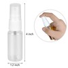 QIANCAIWANG 4 Pack Spray Bottles, 1 oz/30ml Clear Empty Refillable