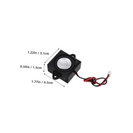 OSALADI 4pcs Compact Multimedia Speakers for Desktop and Gaming Lightweight Portable Speakers with Multiple Connection Options and Terminals for Enhanced Audio Experience