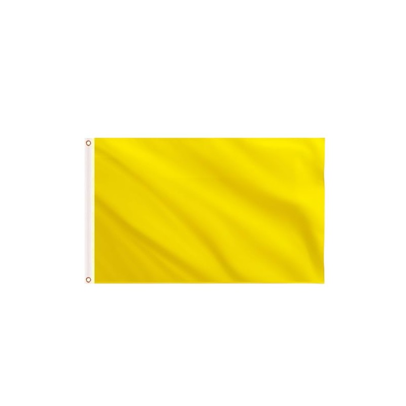 Solid Yellow Flag 5ft x 3ft, Large Big Yellow Flags