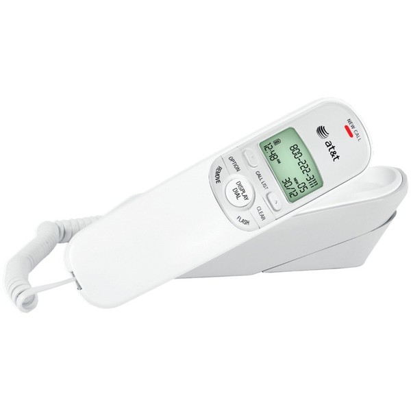 AT&T Analog White Telephone 1 Number of Handsets
