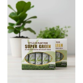 Super Green Lucky Bamboo Fertilizer (20 Bottles/ 2 Case Bulk Pack) – Ready-to-Use All-Purpose Plant Food for Vibrant Growth