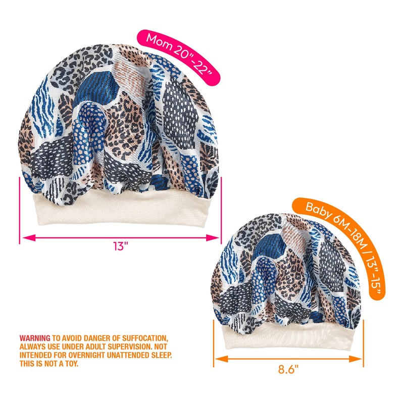 Red by Kiss 2-in-1 Mommy & Me Satin Bonnet Sleep
