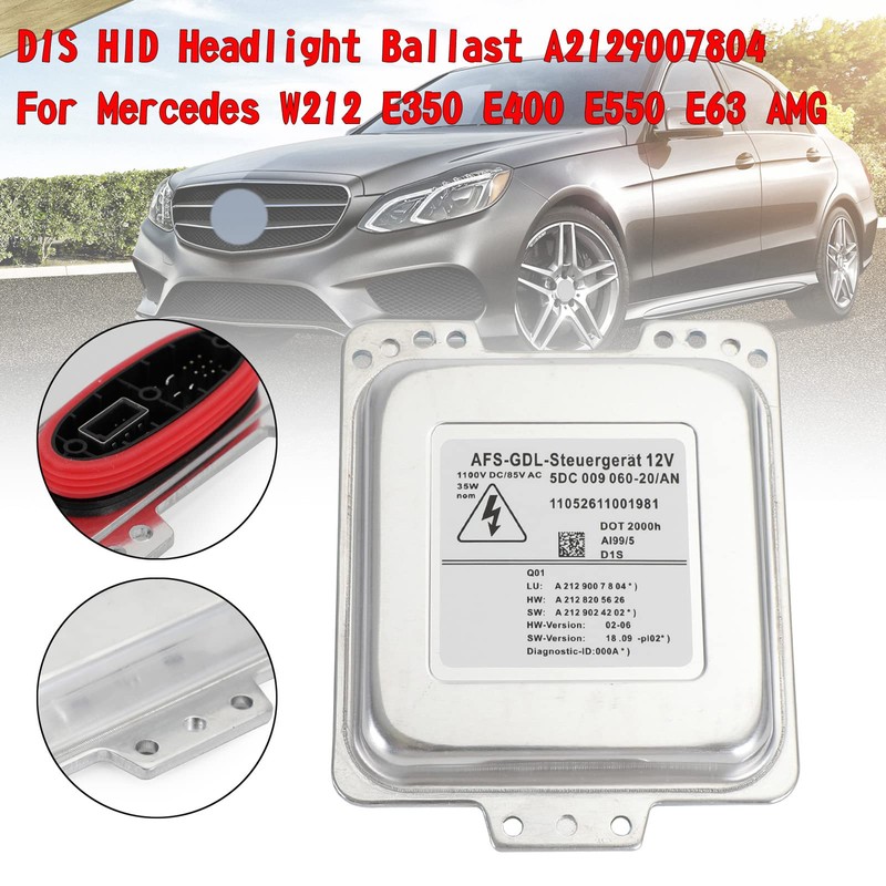 Areyourshop D1S HID Headlight Ballast A2129007804 Fit for Mercedes W212