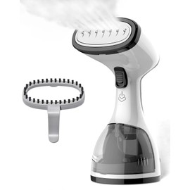 Steamer for Clothes, Kolohoso 1500W Fast Heat Up Handheld Garment Steamer, Portable Travel Clothing Fabric Steamer with Upgraded Nozzle and 260ml Water Tank (Grey)