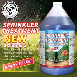 Quality Chemical Sprinkler Treatment Rust Stain Remover/Rust aid Outdoor Rust Remover/Rust Outdoor Rust Remover/Remove Rust from Concrete/Rust Stain/Outdoor Rust Stain Remover - 640 oz (Pack of 1)