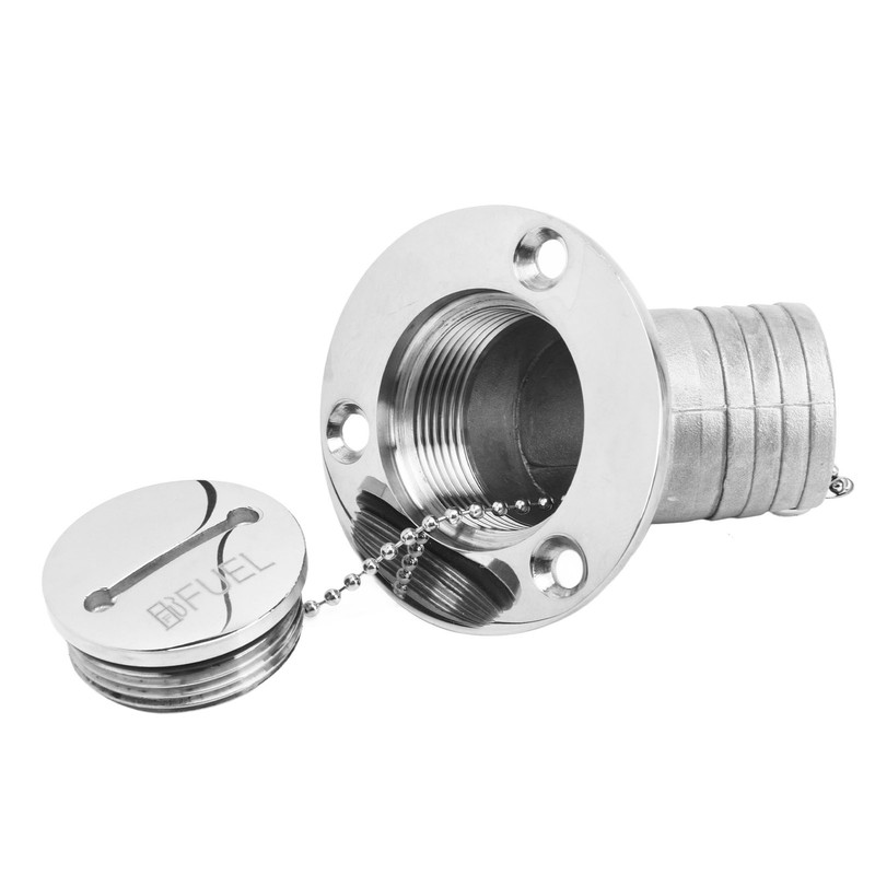 Boat Deck Filler with Key Cap Marine Stainless Steel Hardware
