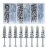 120 Pcs Self-Drilling Drywall Anchors with Screws, Zinc Heavy Duty