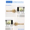 MRML Brushed Gold Passage Door Handle, Interior Hall Closet Light