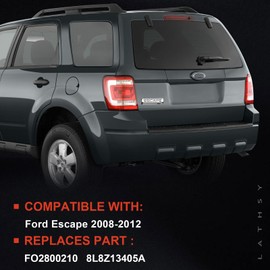 Tail Lights Compatible With 2008-2012 Ford Escape Rear Light Taillights Left Driver Side Replace FO2800210 8L8Z13405A