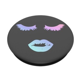 Edgy Pastel Rainbow Lips and Eyelashes