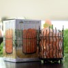 Himalayan Glow Pillar style Salt Basket Lamp with salt chunks,