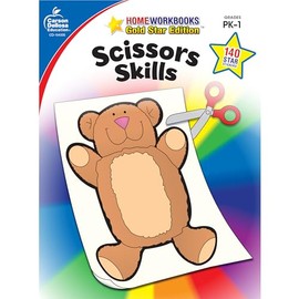 Carson-Dellosa 104335 Scissors Skills, Grades PK - 1: Gold Star Edition Volume 17