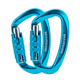 BRAVESHINE 12kN Twist Lock Carabiner Hook Large 80 mm Stable