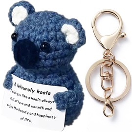 Yueser Pocket Hug Positive Potato, Positive Koala Courage Gift Encouragement Lucky Charm Motivational Gifts Best Friend Good Mood Gifts Friends Positive Gifts with Keyring