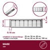 2 x high-quality aluminium ventilation grille for ideal ventilation –