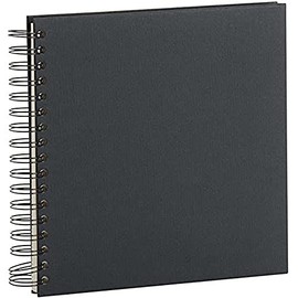 Rössler 1329452706 — S.O.H.O. Wire-O Photo Album 230 x 230 mm, 60 Off-White Pages, Black