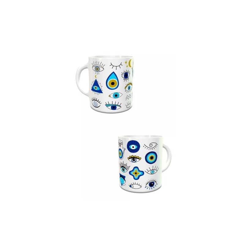 Taza Cerámica 11oz Ojo Turco Regalo