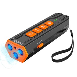 GLNHUR Dog Bark Deterrent Device - Anti-Bark Devices for Dogs,Rechargeable Ultrasonic Dog Bark Deterrent 30Ft Effective Control Range,Safe for Human & Dogs Portable (Black)