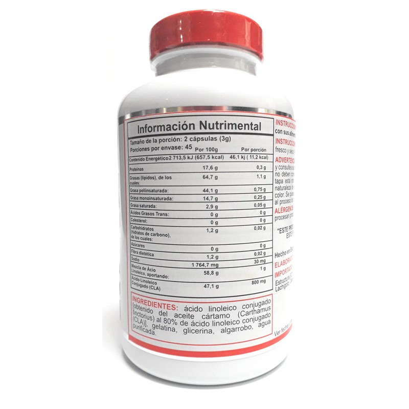 Nutrex Research CLA 1000, 90 Soft Gels - Mezcla activa
