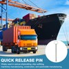 sourcing map Quick Release Pins, Dia 5/16"(8mm) Usable Length 4.17"(106mm)