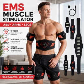 EMS Muscle Stimulator Belt for Massage & Relaxation – Adjustable Toning Support for Home Fitness