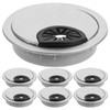OSALADI 20pcs Round Cable Hole Covers Desk Grommet Plugs for