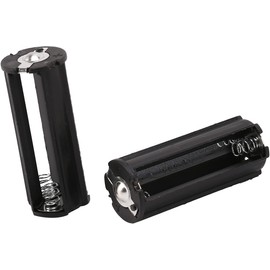 PurYupearl 2Pcs Black Battery Holder for 3 x 1.5V AAA Batteries Flashlight Torch Flashlights Handheld Flashlights, Size: 53 x 21mm/ 2.1 x 0.83 inch(L*D)