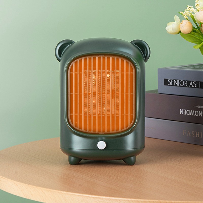 Space Heater Fast Quiet Heating Green Portable Mini Desktop Electric