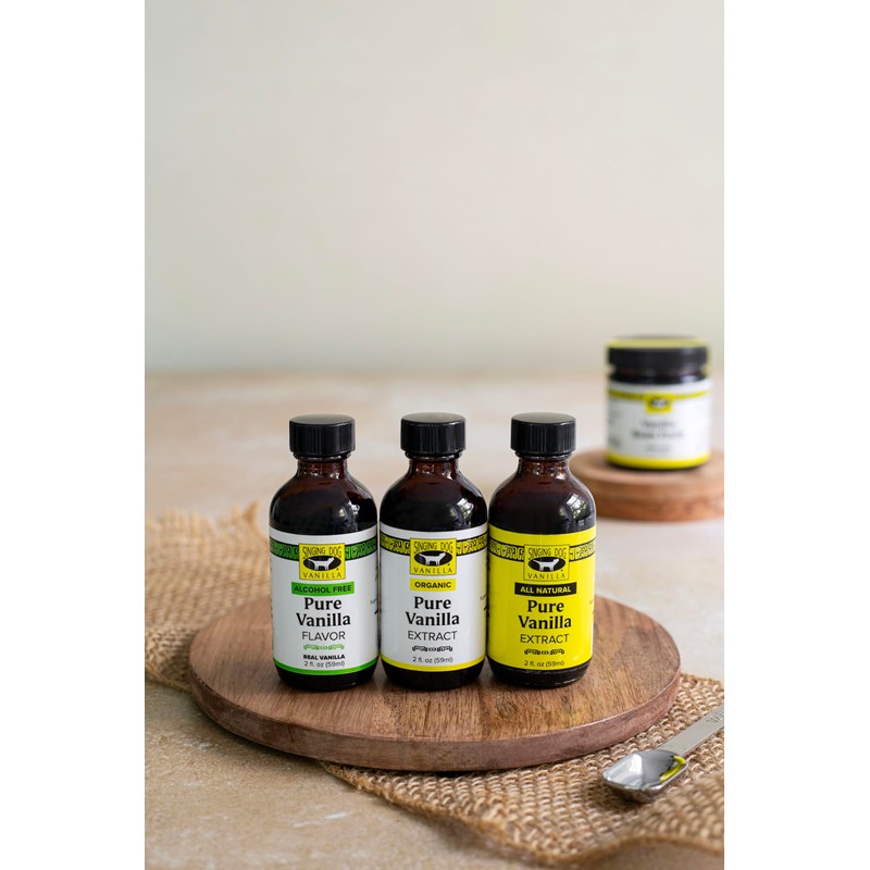 Singing Dog Vanilla, Pure Vanilla Flavor, Alcohol Free, Farm Grown