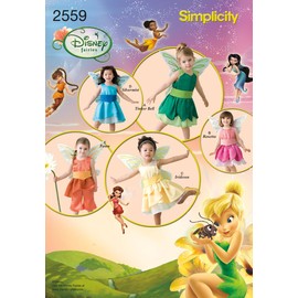 Simplicity Sewing Pattern 2559 Toddler Costumes, A (1/2-1-2-3-4)