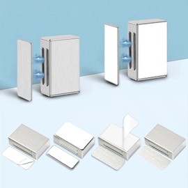 Magnetic Door Catch AOSITE 6 Pack Kitchen Cabinet Magnets for Closure Cabinet Door Magnetic Catch Silver Cupboard Magnetic Latches for Drawer