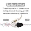6 Pairs Triple Flange Compatible with Shure SE215 Pro Ear