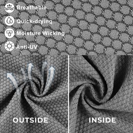 WTACTFUL Durag for Men, Doo Rags Sweat Wicking Beanie Cooling Durags Skull Cap Bandana Outdoor Sports Head Wrap Bandana for Men Women Gray
