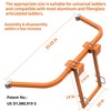 Ladder Stabilizer for Roof Gutter,Heavy Duty Steel Ladder Roof Hook