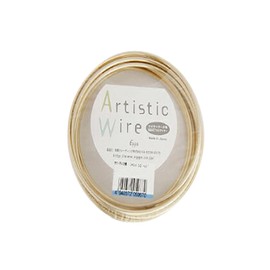 Artistic Wire Colored Aluminum Wire, Champagne Gold, 0.8 inch (2.0 mm) x 32.8 ft (10 m)