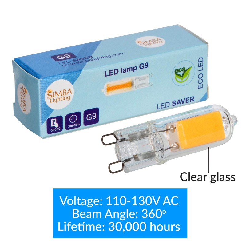 Simba Lighting G9 LED COB Light Bulb (10 Pack) 2W