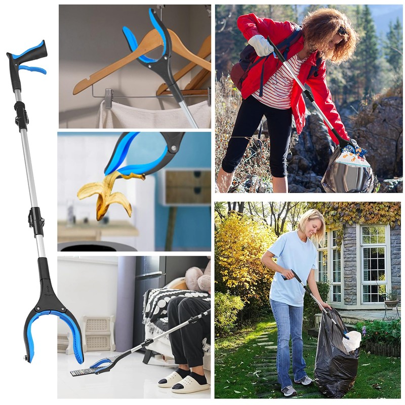 36"/91cm Litter Picker Grabber Stick, Magnetic Heavy Duty Grabber Stick