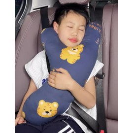 HKSICHENGKEJI Car Travel Pillow Soft Neck Pillow for Head and Body Support Kids Adult Seat Belt Pillow Breathable Aircraft Travel Pillow for Long-Distance Travel