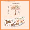 Runtoo Large Tree Wall Decals Peel and Stick 4 Seasons