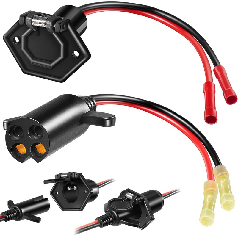 8M4000953 8M4000954 Trolling Motor Guide Power Plug and Receptacle Set,