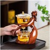 Lazy Kungfu Magnetic Tea Pot, Semi Automatic Glass Teapot, Lazy