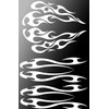 FGD Motorcycle Flame Set Gas Tank & Fender Decals Stickers