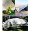 UNIUP 90% Aluminum Foil Shade Cloth Mesh No Grommets Silver
