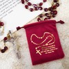36 Pack Catholic Rosary Pouch Rosary Bag Rosary Holder Velvet