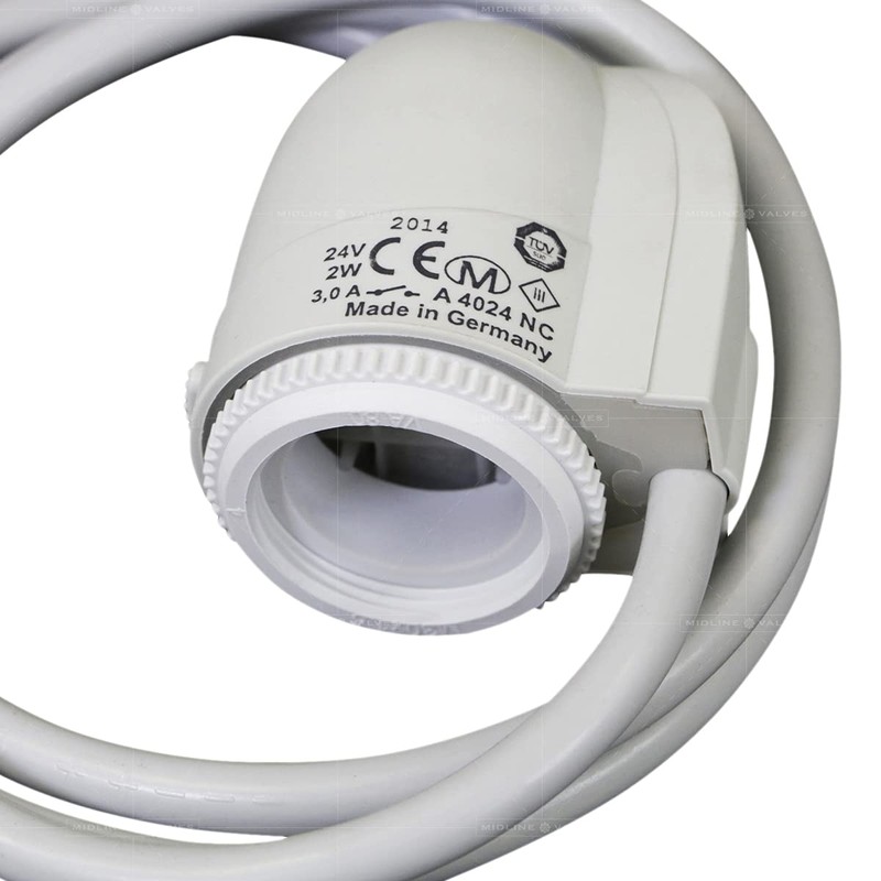 Midline Valve NQB400 Thermostatic Actuator Valve for PEX Manifold; 24V