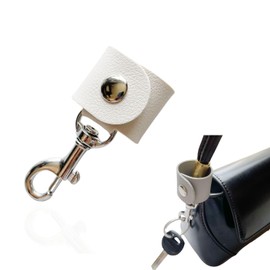 Himemaru Women's Key Ring Bag Charm Key Strap Key Chain Strap Key Loss Prevention Keychain for Bag (White), white