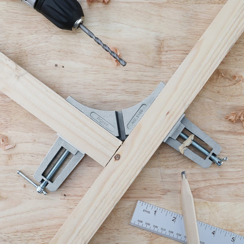 PONY 2-Piece 90 Degree Corner Clamp Set, Featured with 3’’